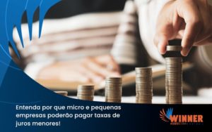 Entenda Por Que Micro E Pequenas Empresas Poderão Pagar Taxas De Juros Menores Winner - Assessoria Contábil em São Paulo